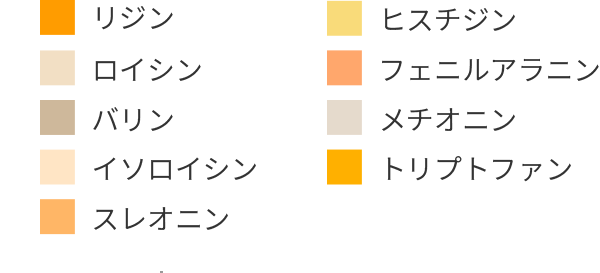 図:必須アミノ酸(g)