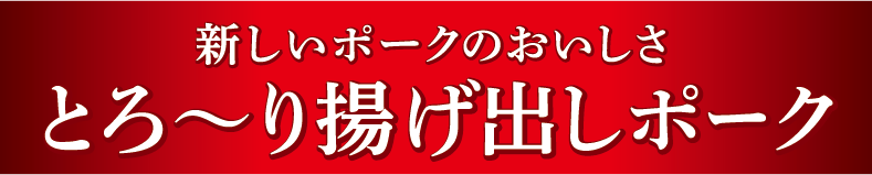 とろ～り揚げ出しポーク