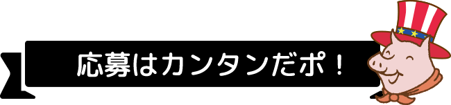 応募はカンタンだポ！