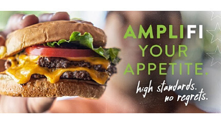 AMPLIFI YOUR APPETITE high standards. no regrets.